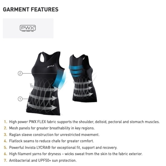 💕2XU💕 Compression Tank Top Black Medium NWT - Picture 7 of 8